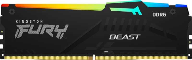 RAM Kingston KF556C40BBK4-128 128GB 5600MT/s DDR5 CL40 DIMM (Kit of 4) FURY Beast Juodas XMP | Kingstonas