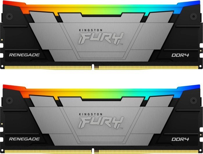 Vidinė atmintis (RAM) KINGSTON 32GB 3200MT/s DDR4 CL16 DIMM Kit of 2 1Gx8 FURY Renegade RGB