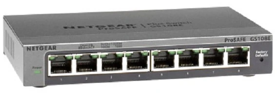 Šakotuvas Netgear GS108E-400EUS