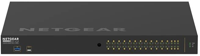 Šakotuvas NETGEAR AV Line M4250-26G4XF-PoE+ 24x1G PoE+ 480W 2x1G ir 4xSFP+ valdomas jungiklis