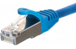 NETRACK BZPAT3FB pataisomasis kabelis RJ45 beknis Cat 5e FTP 3m mėlynas