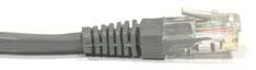 NETRACK BZPAT25U5E pataisomasis kabelis RJ45 beknis Cat 5e UTP 25m pilkas