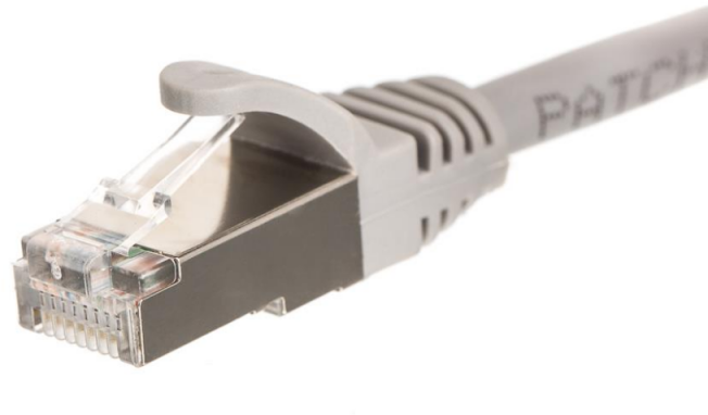 NETRACK BZPAT16F pataisomasis kabelis RJ45 beknis Cat 6 FTP 1m pilkas