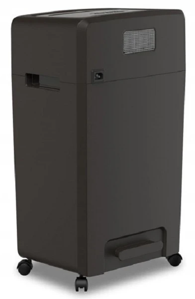 HP Pro 24cc smulkintuvas - galinis vaizdas su ratukais