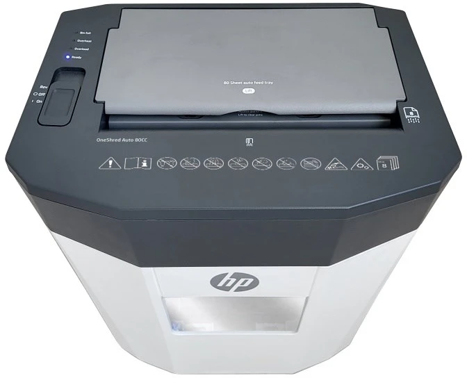 Popieriaus Smulkintuvas - HP Oneshred Automatinis 80CC Baltas/Pilkas