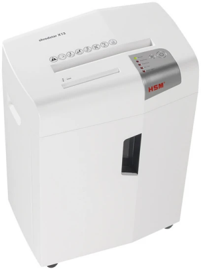 HSM 1057121 HSM Shredstar X13 - skersinis pjūvis 4,0x37mm / 13 lapų 80 g / 23 l šiukšliadėžė / P-4