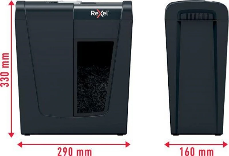 Dokumentų naikiklis Rexel Secure S5 Strip P2, 5 lapai, 10L