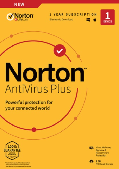 „Norton AntiVirus Plus“ 2 GB PL 1U1Dvc1Y 21408750