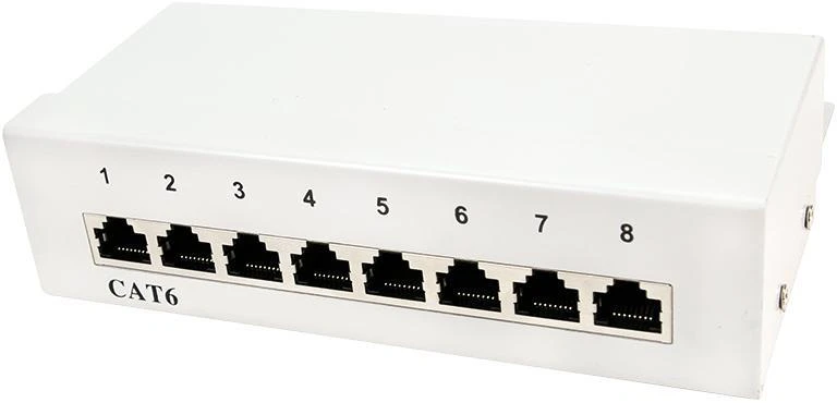 LOGILINK NP0016A LOGILINK – Patch Panel Desktop CAT6 8 prievadų ekranuotas