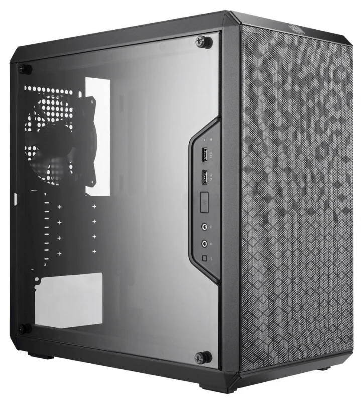 Cooler Master MasterBox Q300L MCB-Q300L-KANN-S00 Šoninis langas, USB 3.0 x 2, Mic x1, Spk x1, Juodas, Micro ATX, Maitinimo šaltinis yra Ne
