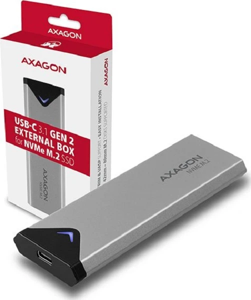 Dėklas SSD diskui Axagon USB-C 3.2 M.2 NVMe