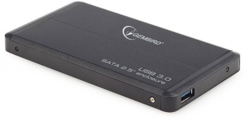 GEMBIRD EE2-U3S-2 HDD/SSD enclosure for 2.5 SATA - USB 3.0 Aliuminio Juodas
