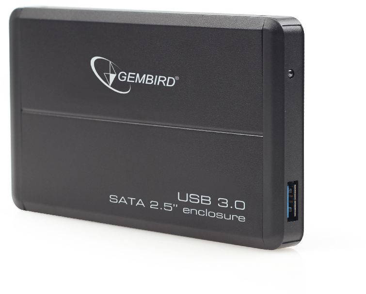 GEMBIRD EE2-U3S-2 HDD/SSD enclosure for 2.5 SATA - USB 3.0 Aliuminio Juodas