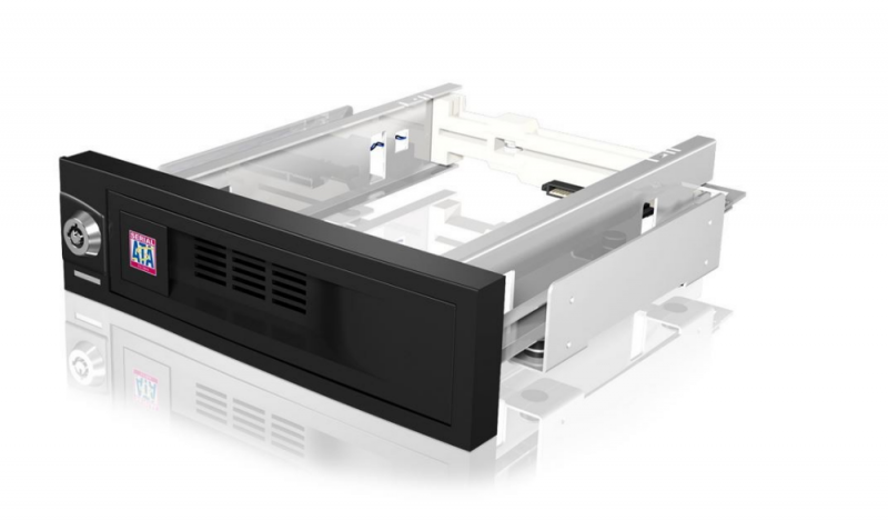 ICYBOX IB-168SK-B Icy Box Mobile Rack 5,25 skirtas 3,5 SATA HDD, juodas