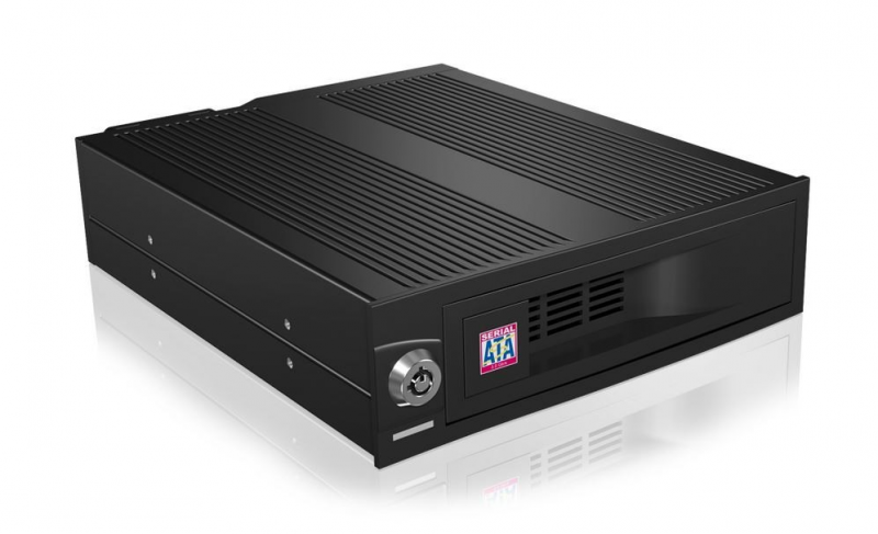 ICYBOX IB-170SK-B Icy Box Mobile Rack 5,25 skirtas 3,5 SATA HDD, ventiliatorius, juodas
