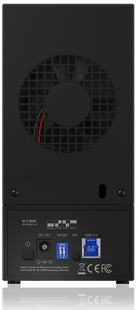 ICYBOX IB-RD3621U3 Icy Box išorinė RAID sistema, skirta 2x 3.5 SATA I/II/III SSD/HDD