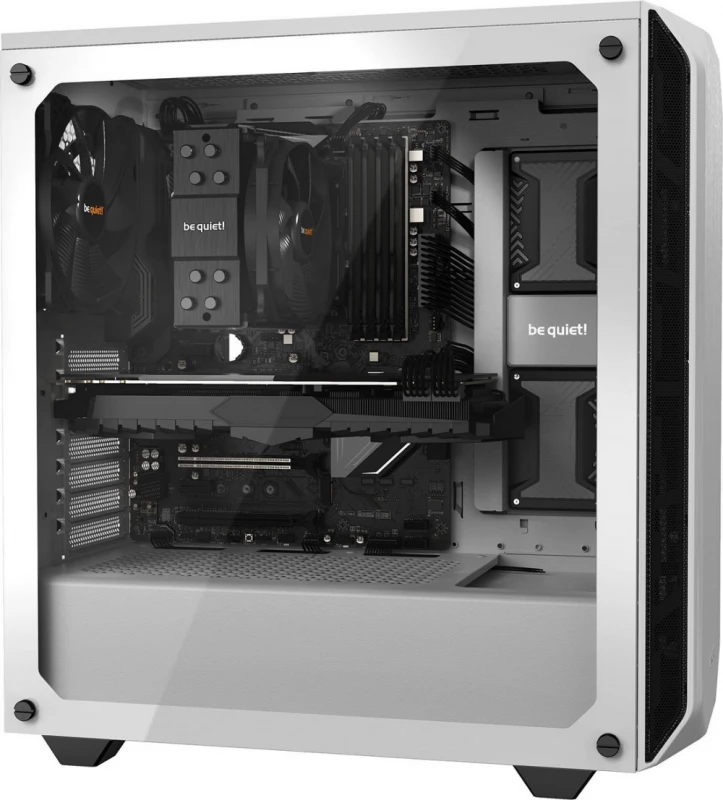 DARBUOTI! BGW35 Be Quiet! Pure Base 500 Window, baltas, ATX, M-ATX, mini-ITX dėklas