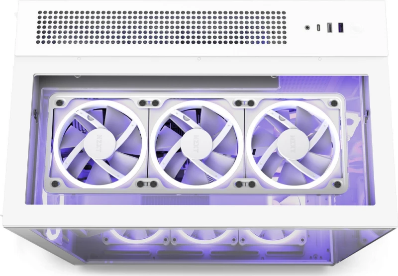 NZXT PC dėklas H9 Elite Midi bokštinis langas baltas