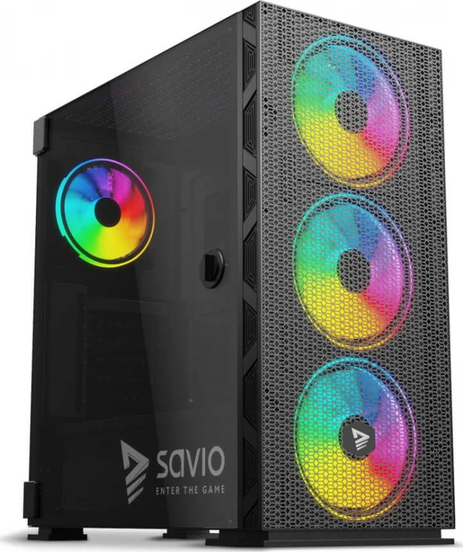 „Savio Prime X1“ ARGB stiklo dėklas (SAVGC-PRIMEX1)