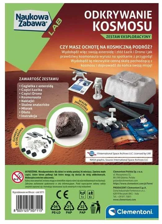 Edukacinis žaidimas Atrandant kosmosą Clementoni, 50711