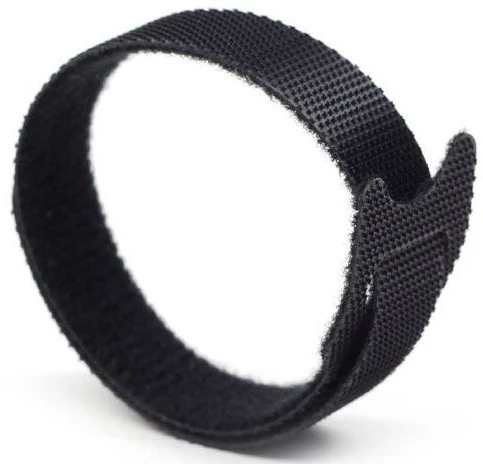 GEMBIRD VT-210X12 Velcro kabelių raiščiai 210mm maišelis 100 vnt juodas