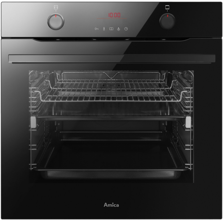 Amica ED47637BA+ X-TYPE STEAM orkaitė 77 L 3600 W A+ Juodas