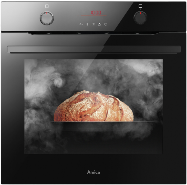 Amica ED47637BA+ X-TYPE STEAM orkaitė 77 L 3600 W A+ Juodas