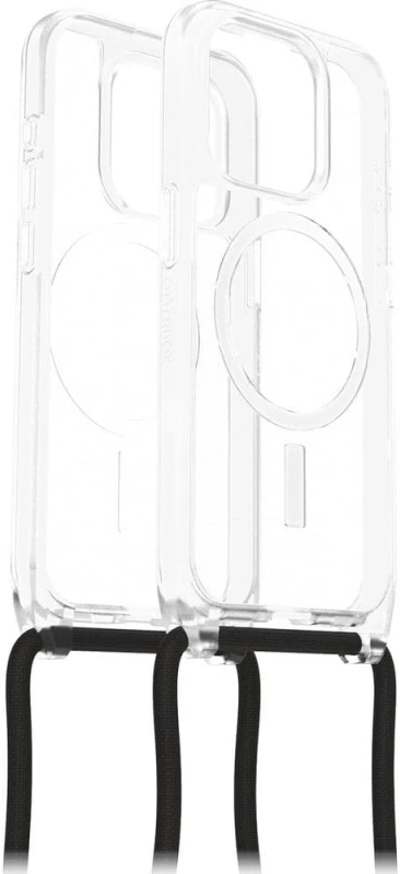 Telefono Dėklas - OtterBox React Necklace MagSafe skirtas iPhone 15 Pro Juodas