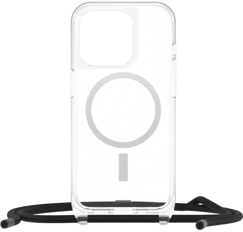Telefono Dėklas - OtterBox React Necklace MagSafe skirtas iPhone 15 Pro Juodas