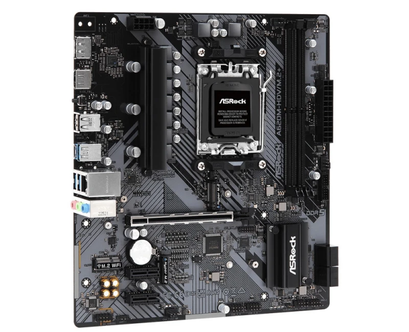 Pagrindinė plokštė ASRock A620M-HDV/M.2/AM5/Micro-ATX/AMD A620