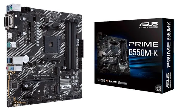 Pagrindinė plokštė ASUS AMD B550 / SAM4 / MicroATX / 2xPCI-Express 3.0 1x / 2xM.2 / 1xPCI-Express 4.0 16x / Memory DDR4 / Atminties lizdai 4 / 1x15pin D-sub / 1xDVI / 1xHDMI / 6xUSB 3.2 / 1xPS/2 / 1xRJ45 / 3xAudio port