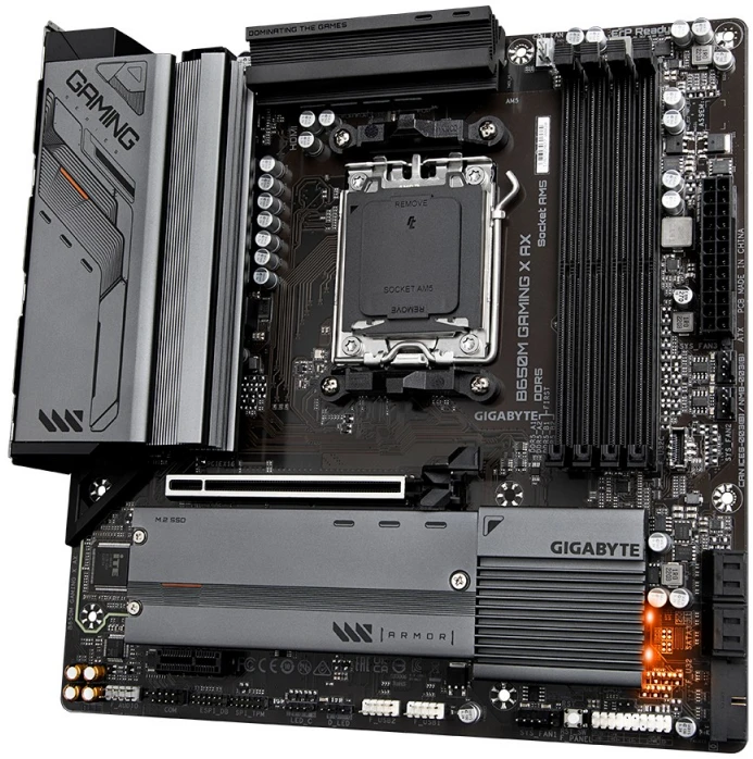 Pagrindinė plokštė GIGABYTE B650M GAMING X AX AM5 4xDDR5 4xSATA 2xM.2 1xHDMI 2xDP