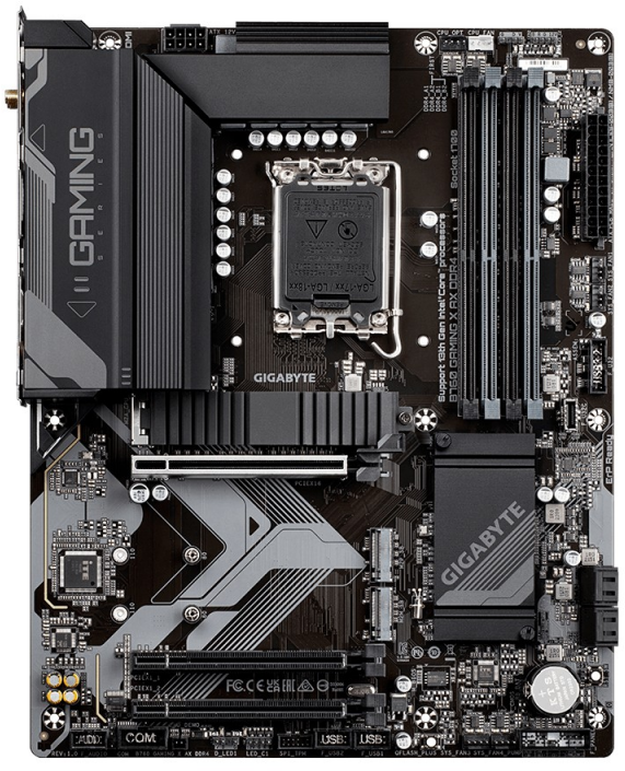 Pagrindinė plokštė GIGABYTE B760 GAMING X AX LGA1700 4xDDR5 4xSATA 3xM.2 1xDP 1xHDMI