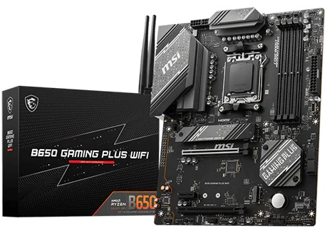 Pagrindinė plokštė MSI AMD B650 GAMING PLUS WIFI, SAM5, ATX