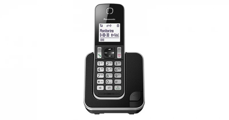 Belaidis telefonas Panasonic KX-TGD310PDB, juodas