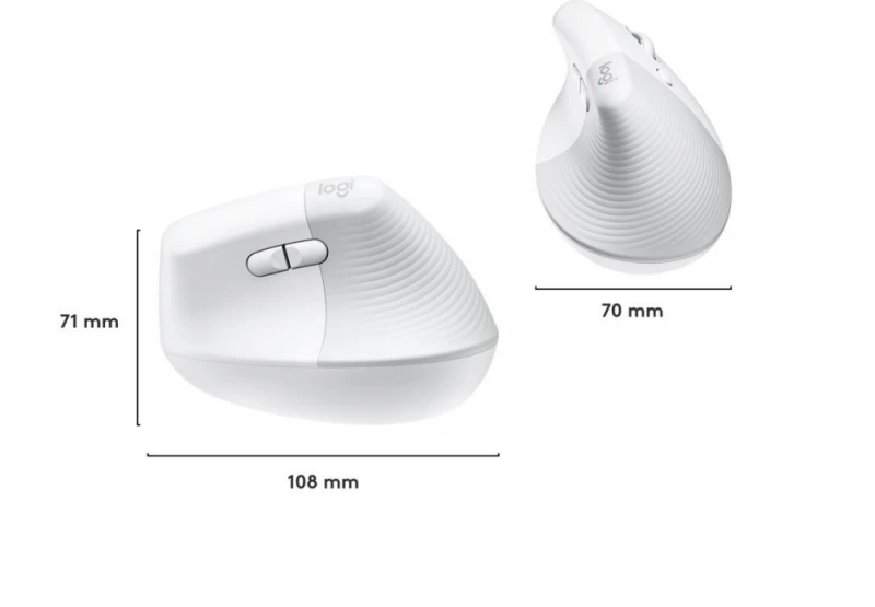 Pelė Logitech Lift, Baltos spalvos
