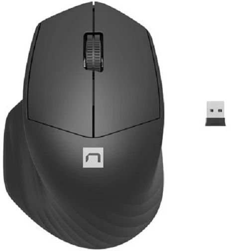 NATEC Belaidė pelė Siskin 2 1600DPI Bluetooth 5.0 + 2.4Ghz juodas