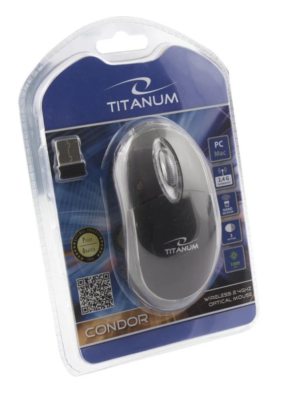 Titanum Bevielė optinė pelė USB Esperanza
