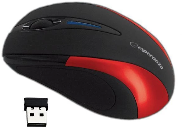 ESPERANZA EM101R - 5905784767017 ANTARES Belaidė pelė Optinė USB NANO Output 2.4GHz