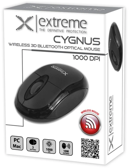Esperanza XM106K Extreme belaidė „Bluetooth“ 3D optinė pelė „Cyngus“ juoda