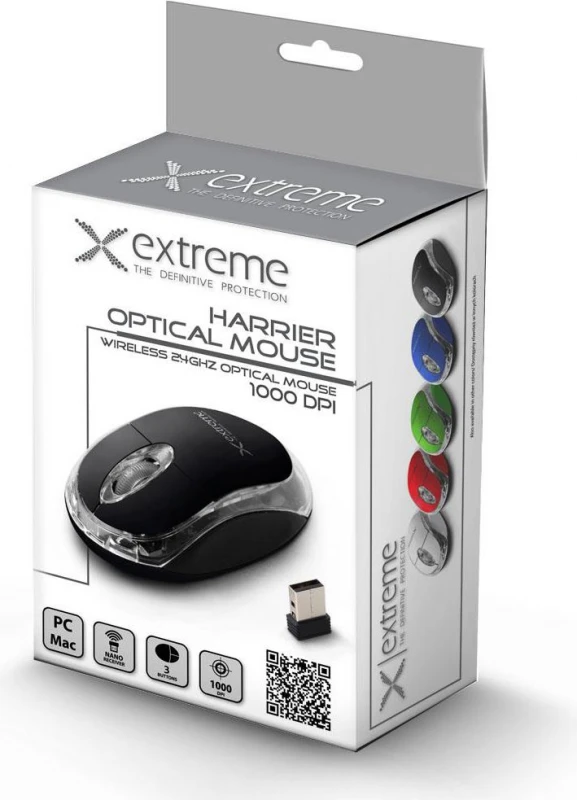 Titanum Kompiuterio Pelė - Extreme XM105K Radijo Dažnio, Optinis 1000 DPI