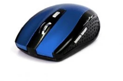 Belaidė optinė ergonomiška pelė Media-Tech RATON PRO MT1113B, tinka kairiarankiams ir dešiniarankiams, Nano USB adapteris, 1600DPI, mėlyna