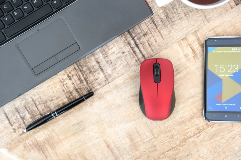 Pelė Modecom MC-WM10S Silent red