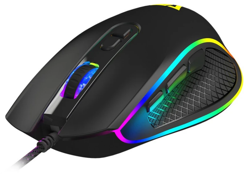 MODECOM VOLCANO VELES juoda su laidu optinė pelė | 12800 DPI