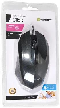 TRACER TRAMYS44875 Pelė TRACER Click USB DPI 1000 kabelis 2m.