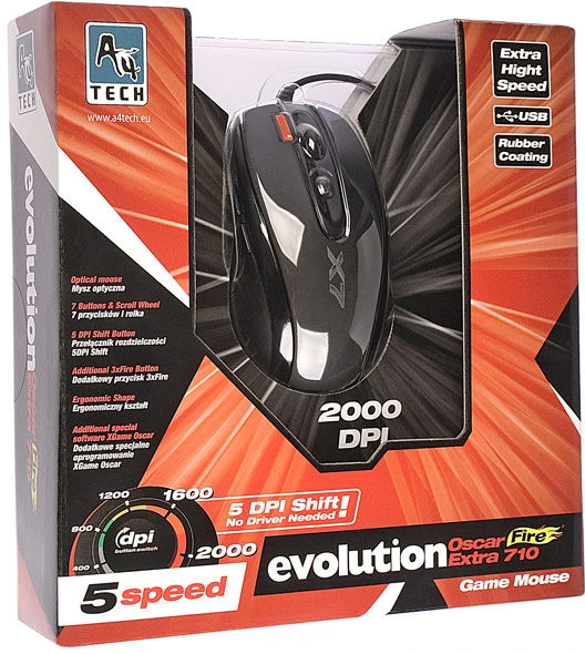 A4Tech A4TMYS27923 Pelė XGame Opto Oscar X710