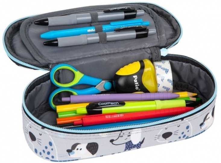 Cool Pack Penalas su užtrauktuku CoolPack CAMPUS DOGGY, vieno skyriaus