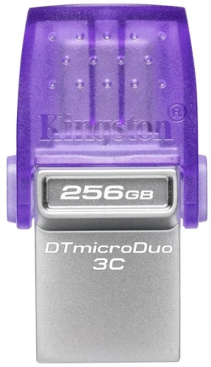 USB laikmena Kingston DataTraveler microDuo 3C, 256 GB, USB Type-A / USB Type-C