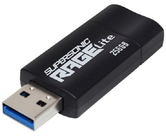 USB Atmintinė - Patriot Rage Lite 512GB 120MB/s Ištraukiama Juoda
