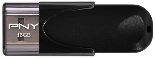 PNY Technologies PNY Attaché 4 2.0 16GB USB atmintinė USB A tipo Juoda